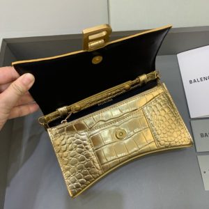 Replica Balenciaga Hourglass On Chain Gold - authentic-look luxury purse replica