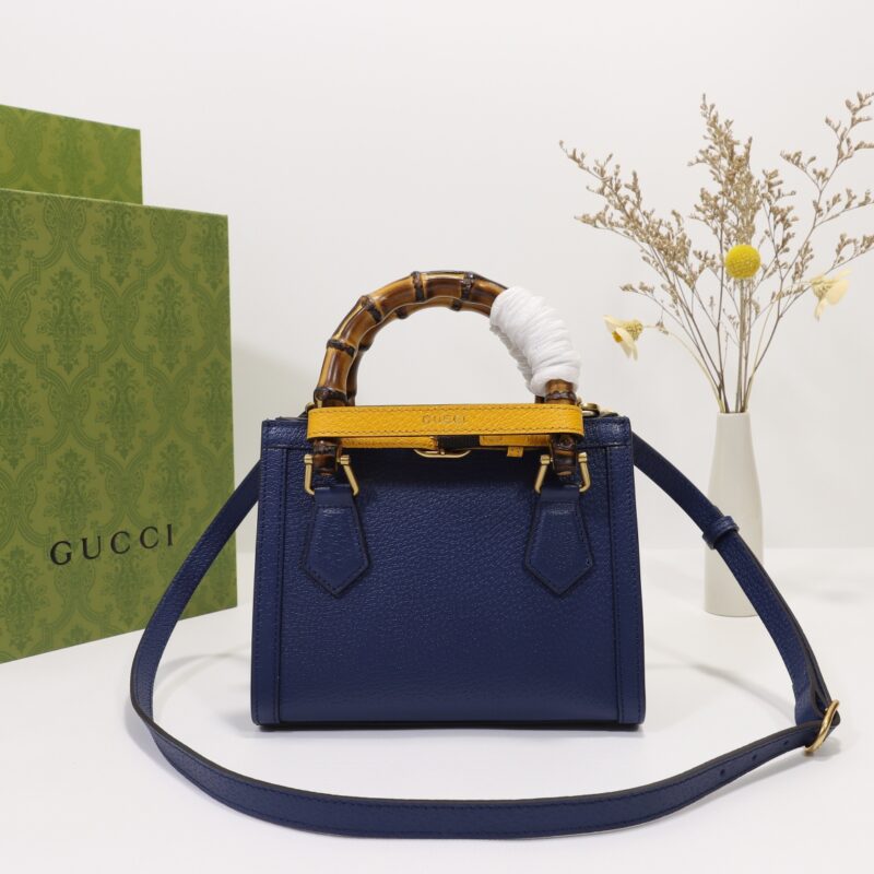 Replica Gucci Diana Small Tote Blue - best quality luxury bag dupe