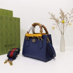Replica Gucci Diana Small Tote Blue - authentic-look luxury purse replica