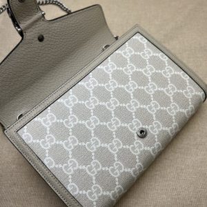 Replica Gucci Dionysus GG Chain Wallet Denim Beige - authentic-look luxury purse replica