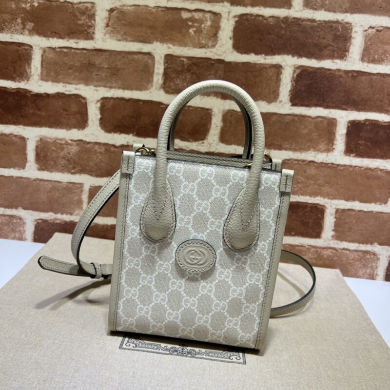 Replica Gucci Ophidia Mini Tote Bag White - top-rated replica designer bag