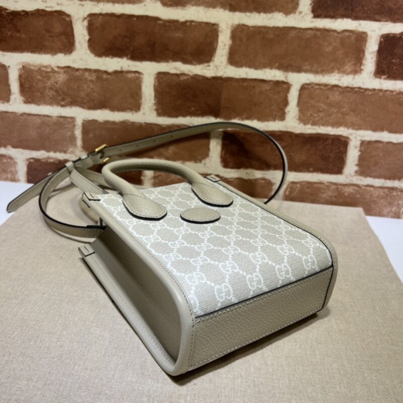 Replica Gucci Ophidia Mini Tote Bag White - best quality luxury bag dupe