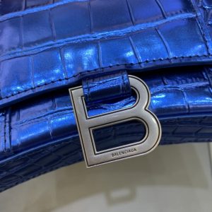 Replica Balenciaga Hourglass On Chain Blue - 1:1 designer replica handbag