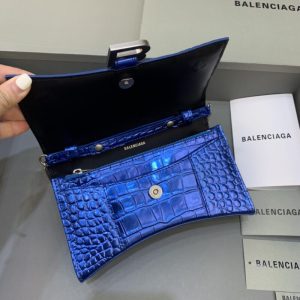 Replica Balenciaga Hourglass On Chain Blue - high-end fake designer purse