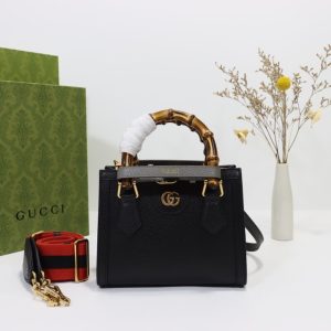 Replica Gucci Diana Small Tote Black - high-quality designer bag clone