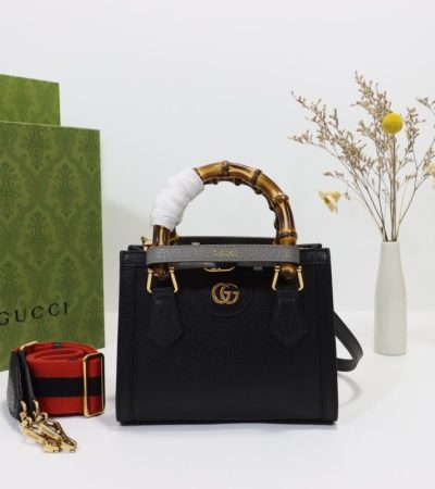 Replica Gucci Diana Small Tote Black - high-quality designer bag clone