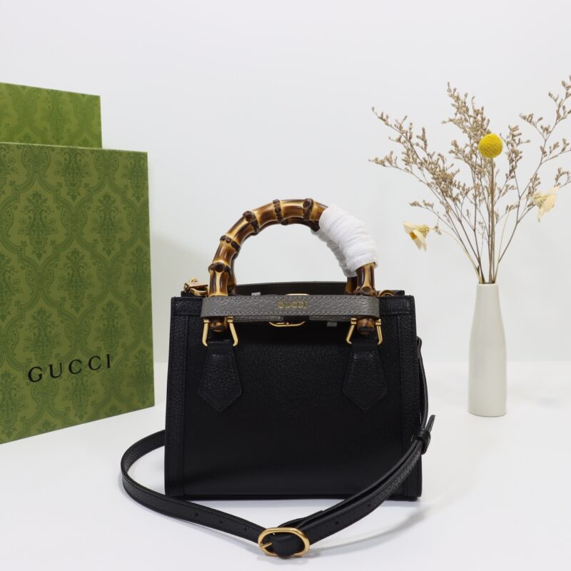 Replica Gucci Diana Small Tote Black - realistic designer-inspired fake bag
