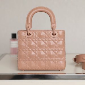 Replica Lady Dior Ultramatte Apricode Grid ABC - premium 1:1 fake handbag model