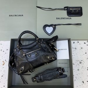 Replica Balenciaga Le City Black - 1:1 designer replica handbag