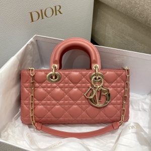 Replica Dior Lady D-Joy Large Bag Coral - elite superclone designer purse