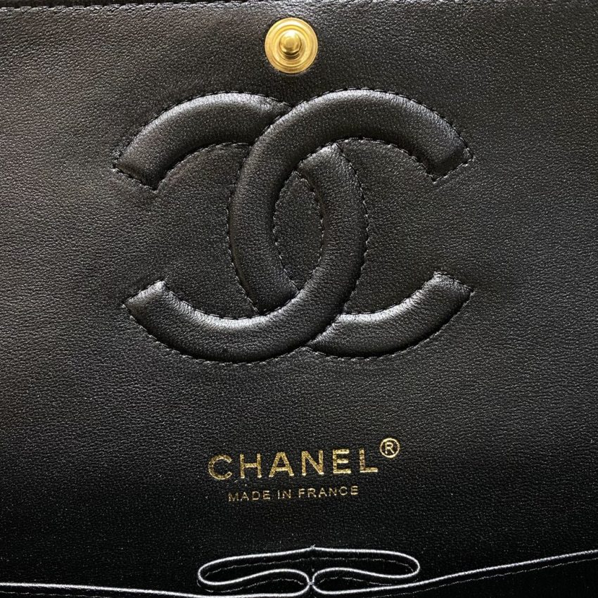 Replica CHANEL Classic Flap 25cm V Black - top-tier luxury replica shoulder bag