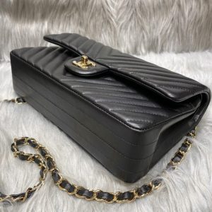 Replica CHANEL Classic Flap 25cm V Black - 1:1 designer replica handbag
