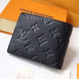 Replica Louis Vuitton Slender Wallet Full Black - top-rated replica designer bag
