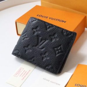 Replica Louis Vuitton Slender Wallet Full Black - high-end fake designer purse