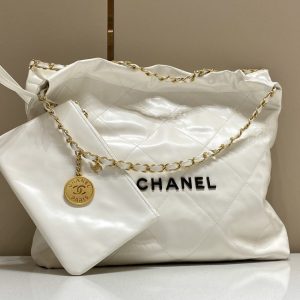 Replica CHANEL 22 Small Handbag White - authentic-look luxury purse replica