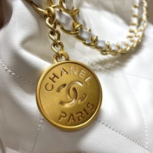 Replica CHANEL 22 Medium Handbag White - elite superclone designer purse