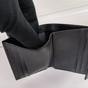 Replica Prada Saffiano Two Fold Compact Wallet - best quality luxury bag dupe