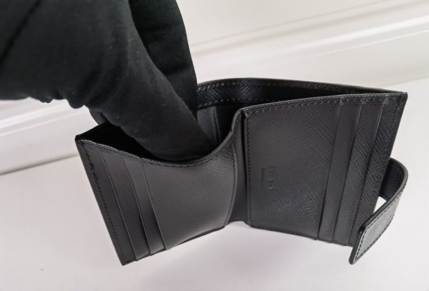 Replica Prada Saffiano Two Fold Compact Wallet - best quality luxury bag dupe