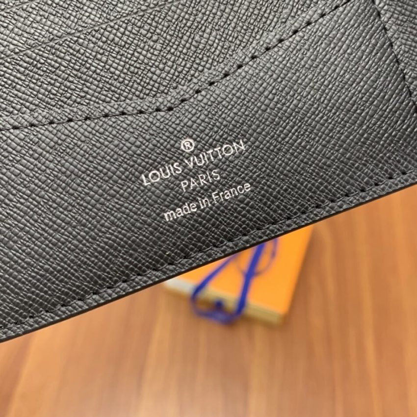 Replica Louis Vuitton Slender Wallet Black - premium 1:1 fake handbag model
