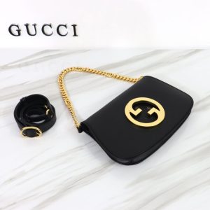 Replica Gucci Blondie Leather Black - high-quality designer bag clone