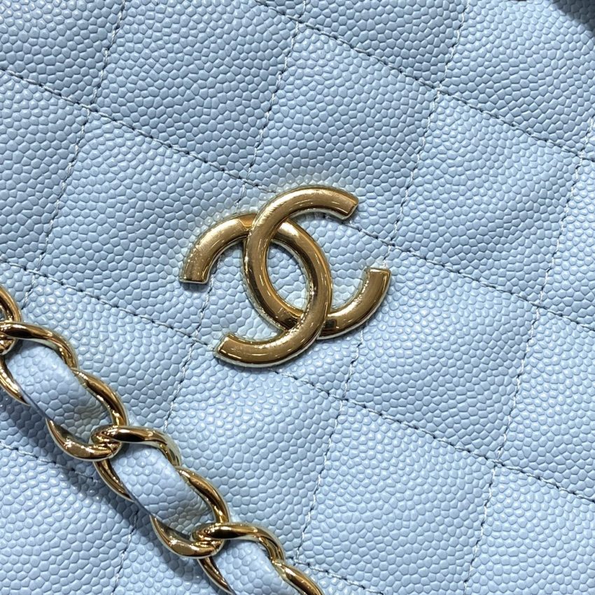 Replica CHANEL 22S Hubo Bag Light Blue - high-accuracy replica luxury purse