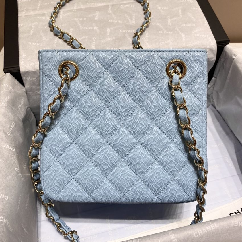 Replica CHANEL 22S Hubo Bag Light Blue - high-end fake designer purse