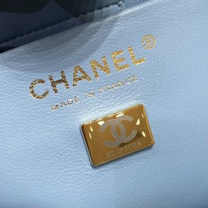 Replica CHANEL 22S Hubo Bag Light Blue - best quality luxury bag dupe