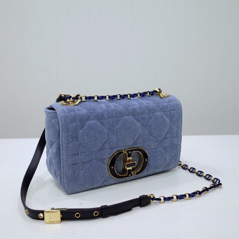 Replica Dior Caro Bag Denim Blue - premium-grade designer purse dupe