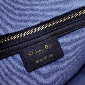 Replica Dior Caro Bag Denim Blue - top-tier luxury replica shoulder bag