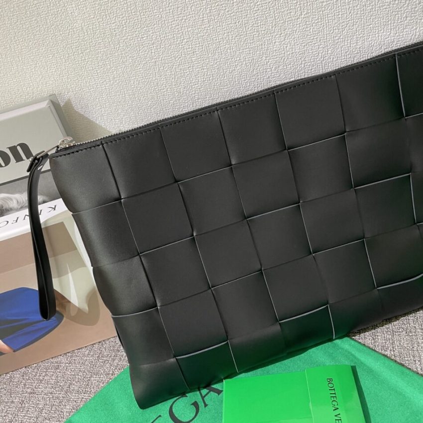 Replica Bottega Veneta Cassette Clutch Black - elite superclone designer purse