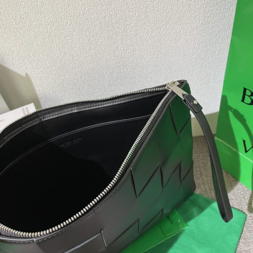 Replica Bottega Veneta Cassette Clutch Black - 1:1 designer replica handbag