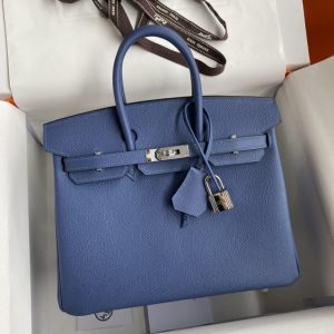 Replica Hermes Top Quality Replica Bag ShopAgate Blue - elite superclone designer purse