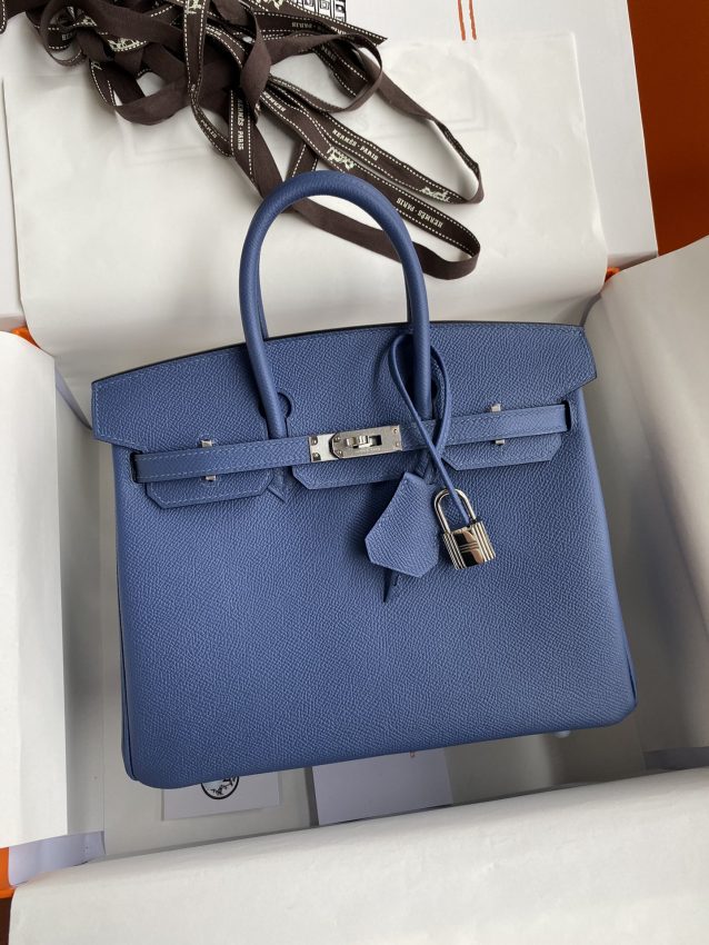 Replica Hermes Top Quality Replica Bag ShopAgate Blue - elite superclone designer purse
