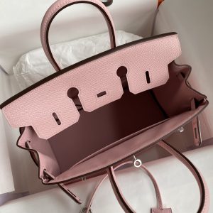 Replica Hermes Top Quality Replica Bag ShopEpsom Pink Silver - elite superclone designer purse