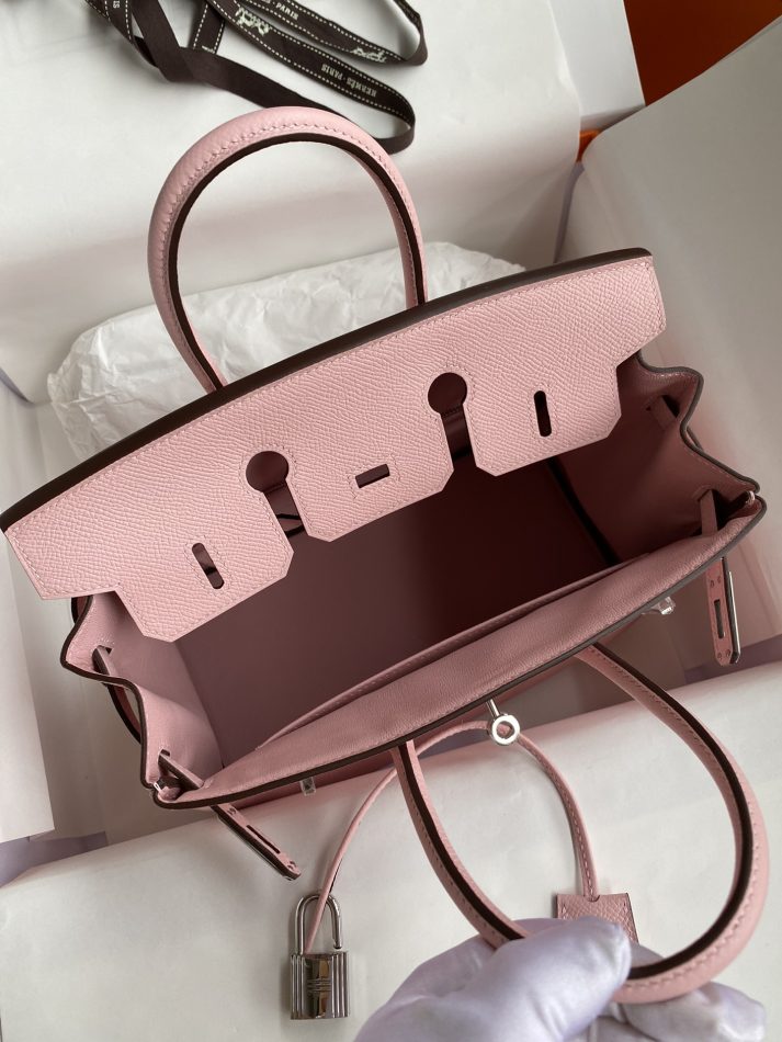 Replica Hermes Top Quality Replica Bag ShopEpsom Pink Silver - elite superclone designer purse