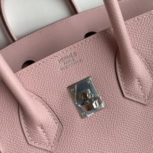 Replica Hermes Top Quality Replica Bag ShopEpsom Pink Silver - top-rated replica designer bag