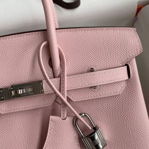 Replica Hermes Top Quality Replica Bag ShopEpsom Pink Silver - realistic designer-inspired fake bag