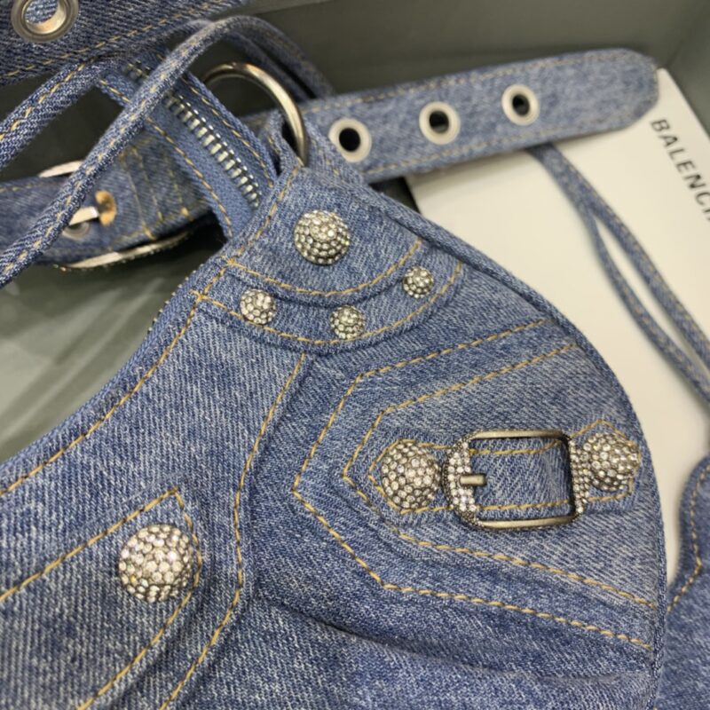 Replica Balenciaga Le Cagole Denim - realistic designer-inspired fake bag
