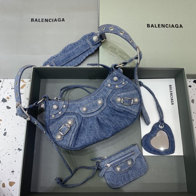 Replica Balenciaga Le Cagole Denim - high-end fake designer purse