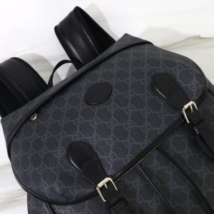 Replica Gucci Interlocking Double G Backpack Black - high-accuracy replica luxury purse