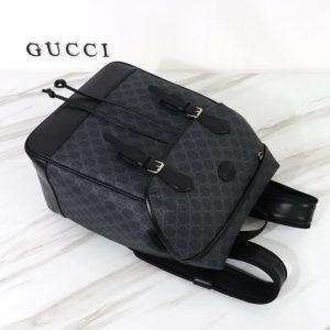 Replica Gucci Interlocking Double G Backpack Black - high-quality designer bag clone