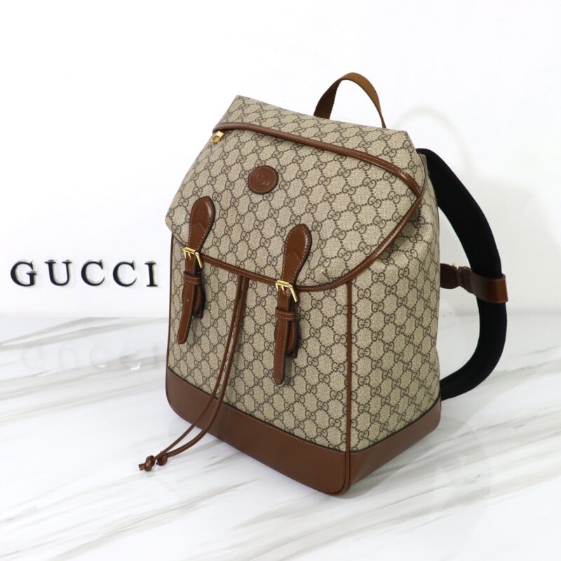 Replica Gucci Interlocking Double G Backpack Beige - premium 1:1 fake handbag model