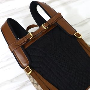 Replica Gucci Interlocking Double G Backpack Beige - premium 1:1 fake handbag model