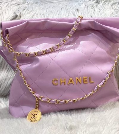 Replica CHANEL 22 Small Handbag Purple - premium-grade designer purse dupe