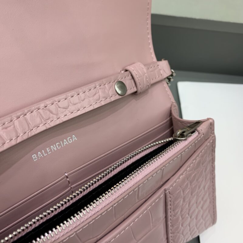 Replica Balenciaga Hourglass On Chain Pink - premium 1:1 fake handbag model