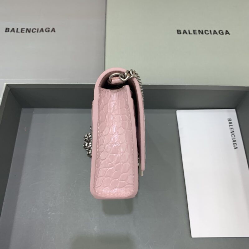 Replica Balenciaga Hourglass On Chain Pink - realistic designer-inspired fake bag