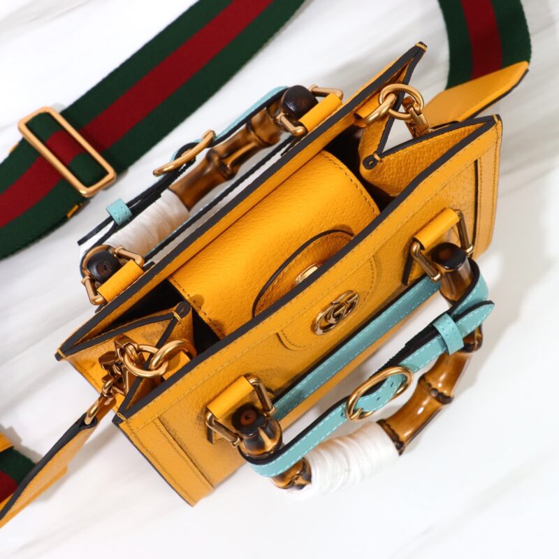 Replica Gucci Diana Small Tote Yellow - ultra-realistic fake designer tote