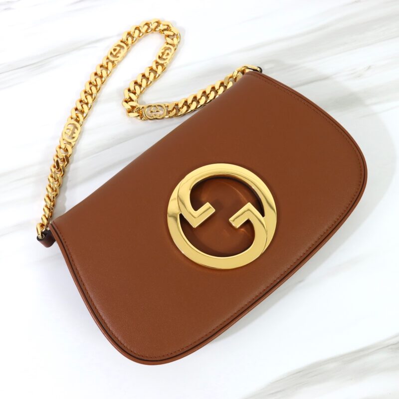 Replica Gucci Blondie Leather Brown - top-tier luxury replica shoulder bag