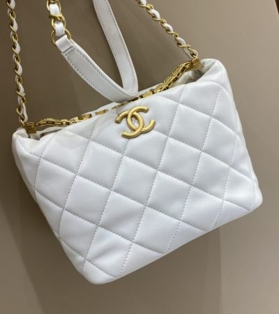 Replica CHANEL 22s Rhinestone Hobo White - ultra-realistic fake designer tote