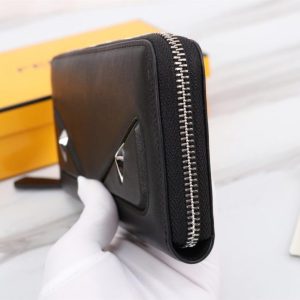 Replica Fendi Black Eyes Wallet - premium 1:1 fake handbag model